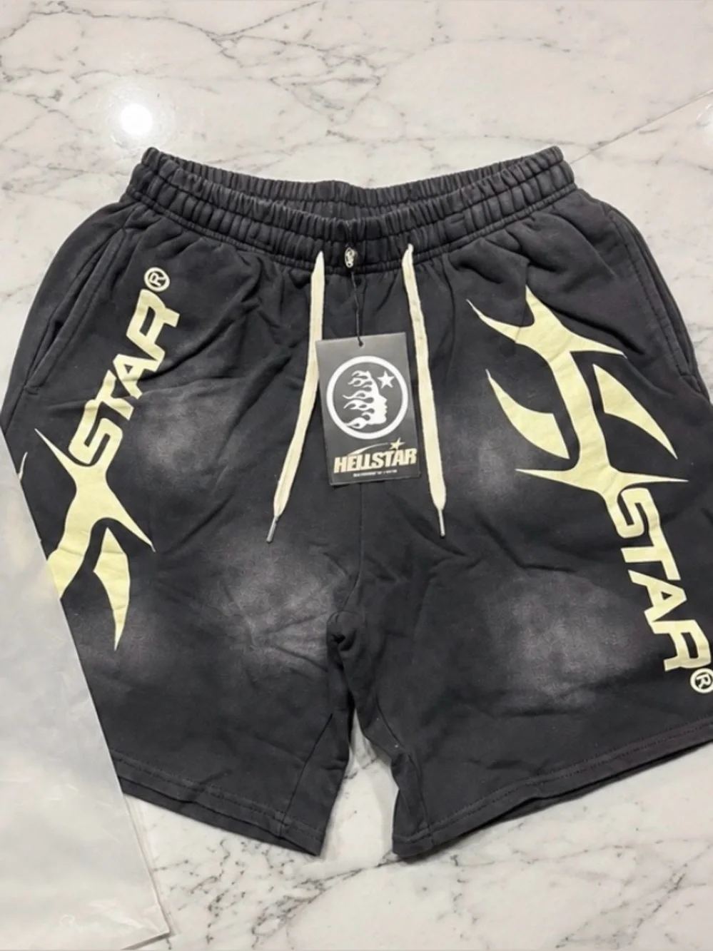 Men’s Hellstar Black Graphic Shorts